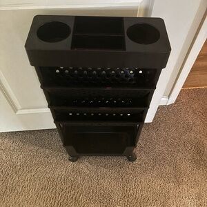Black Rolling Storage Cart